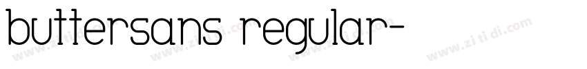 buttersans regular字体转换